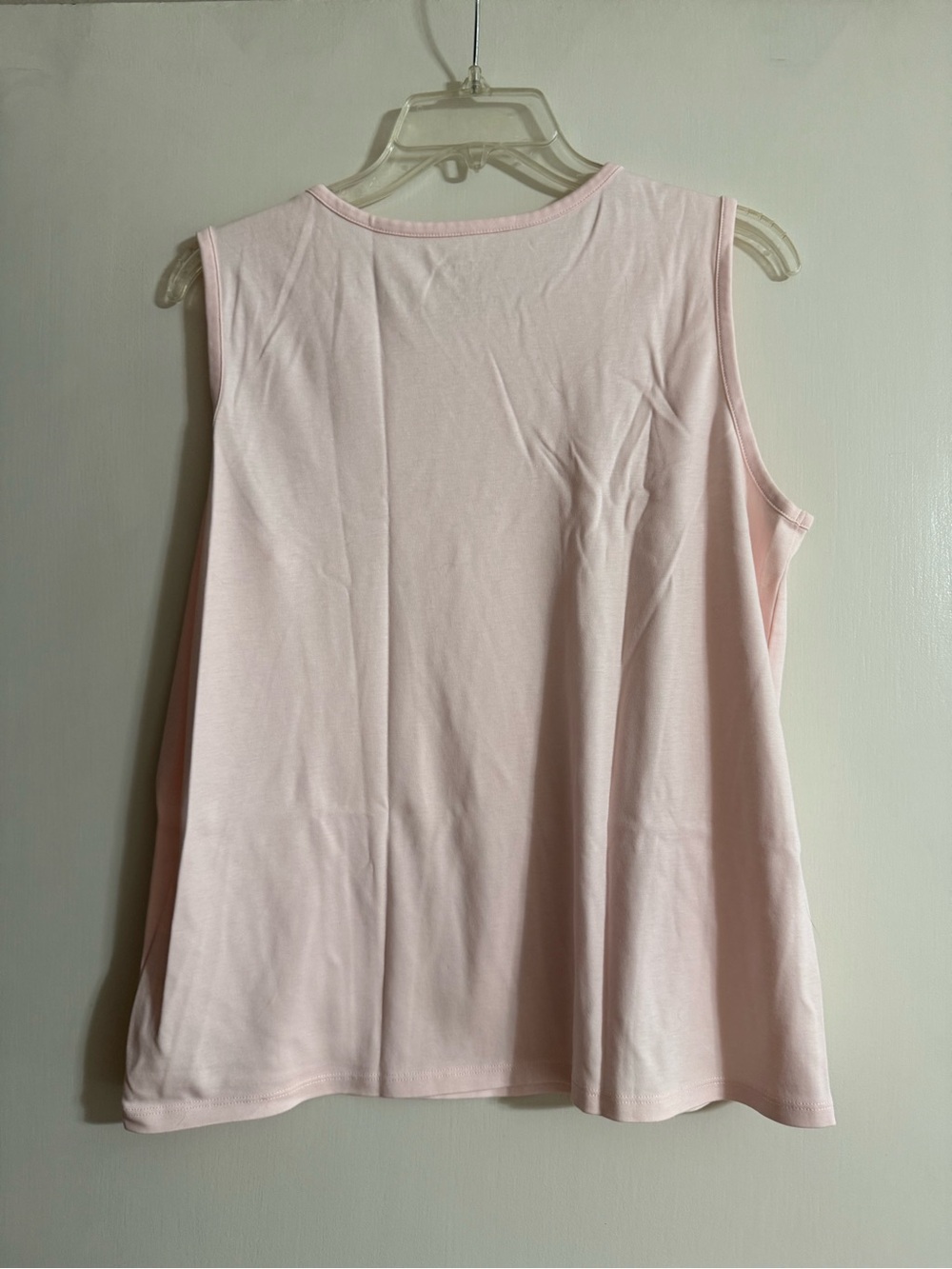 L.L. Bean Women's Light Pink Sleeveless Tank Top